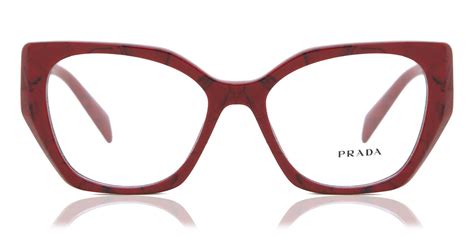 prada pr 18wv eyeglasses red